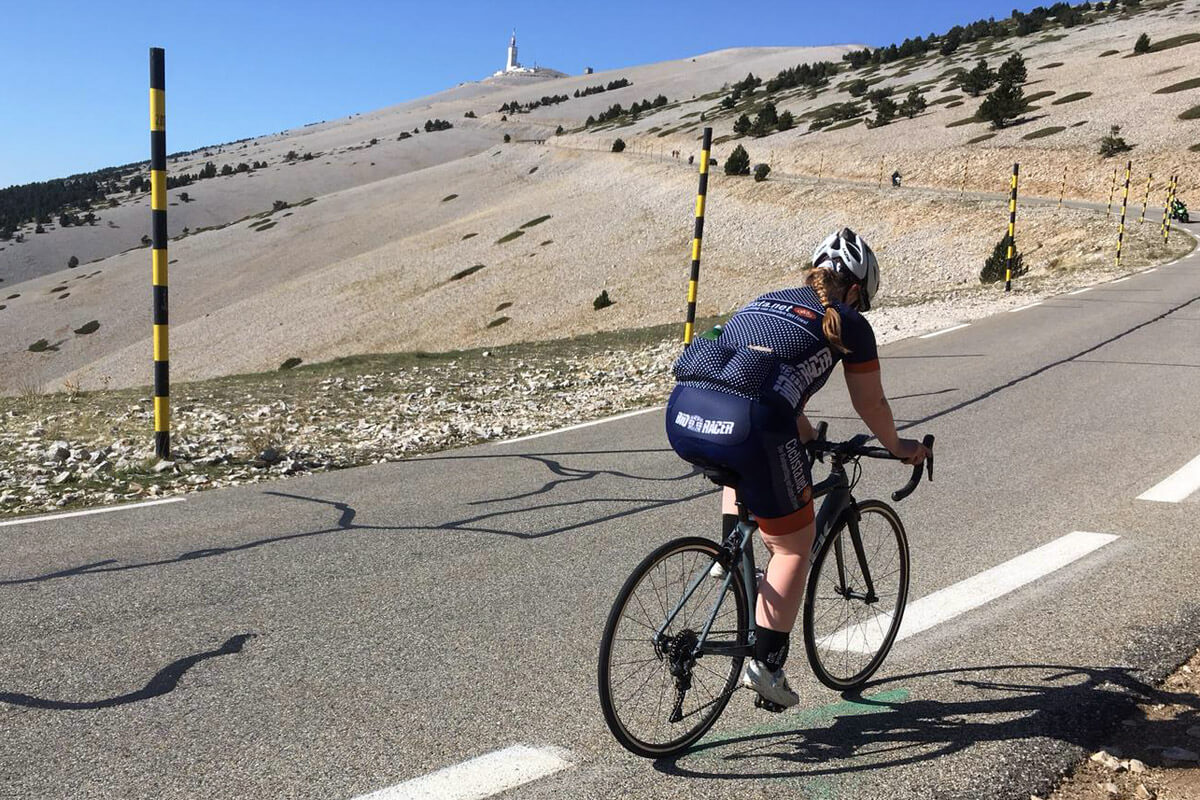 Carolyn Ciclista Mont Ventoux