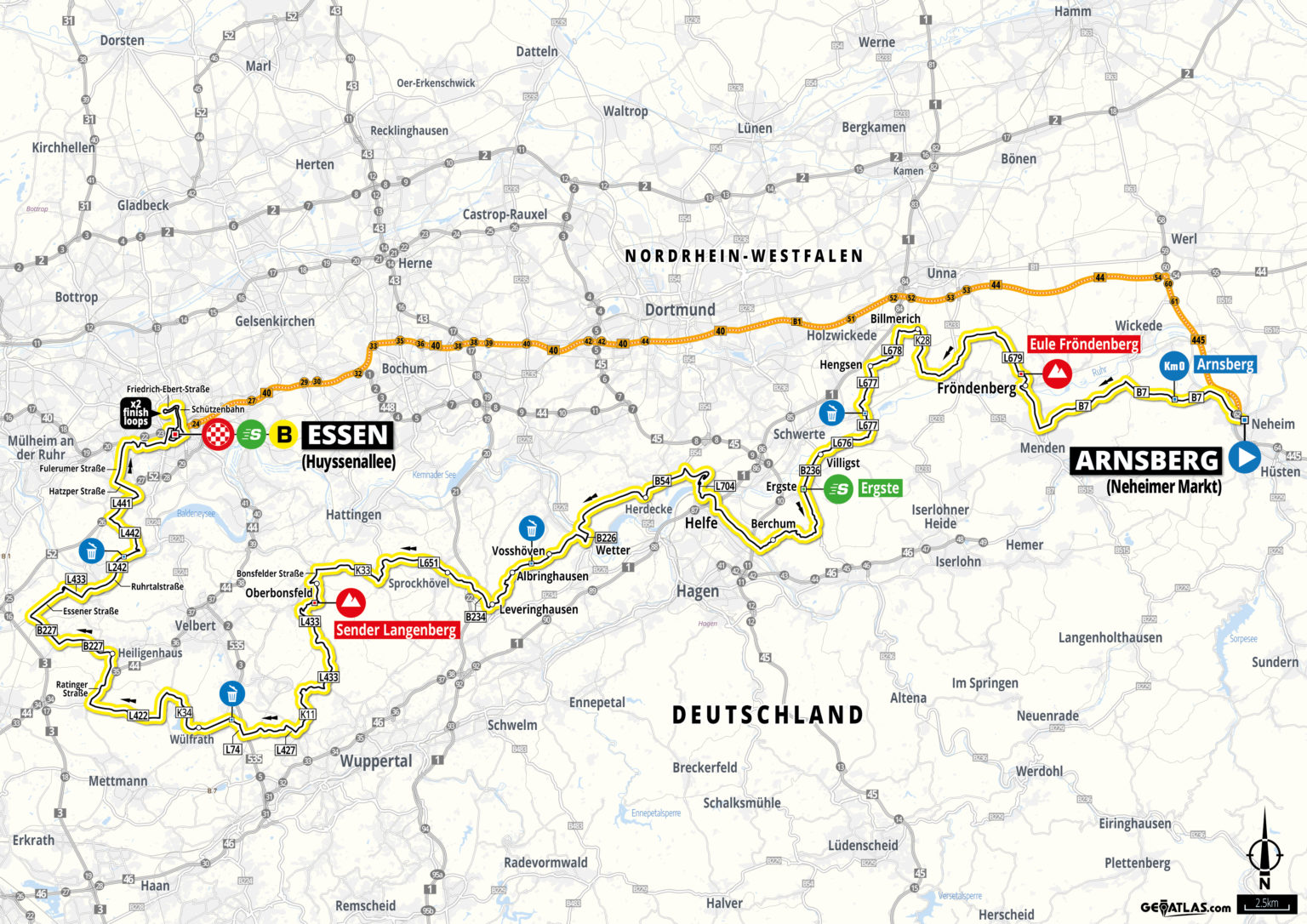 rad deutschland tour 2023 etappen