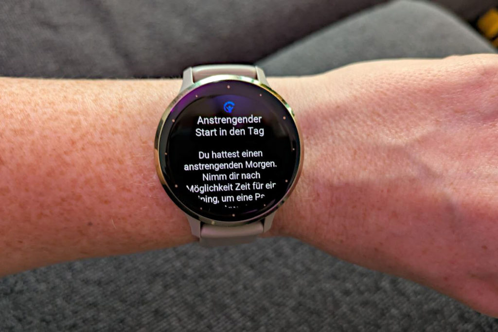 Garmin Venu 3S - Anstrengender Start in den Tag
