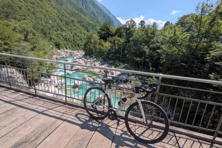 Holzbrücke bei Trnovo - Soca