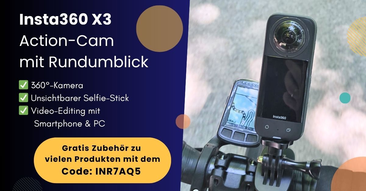 Insta 360 X3 - Rabattcode INR7AQ5