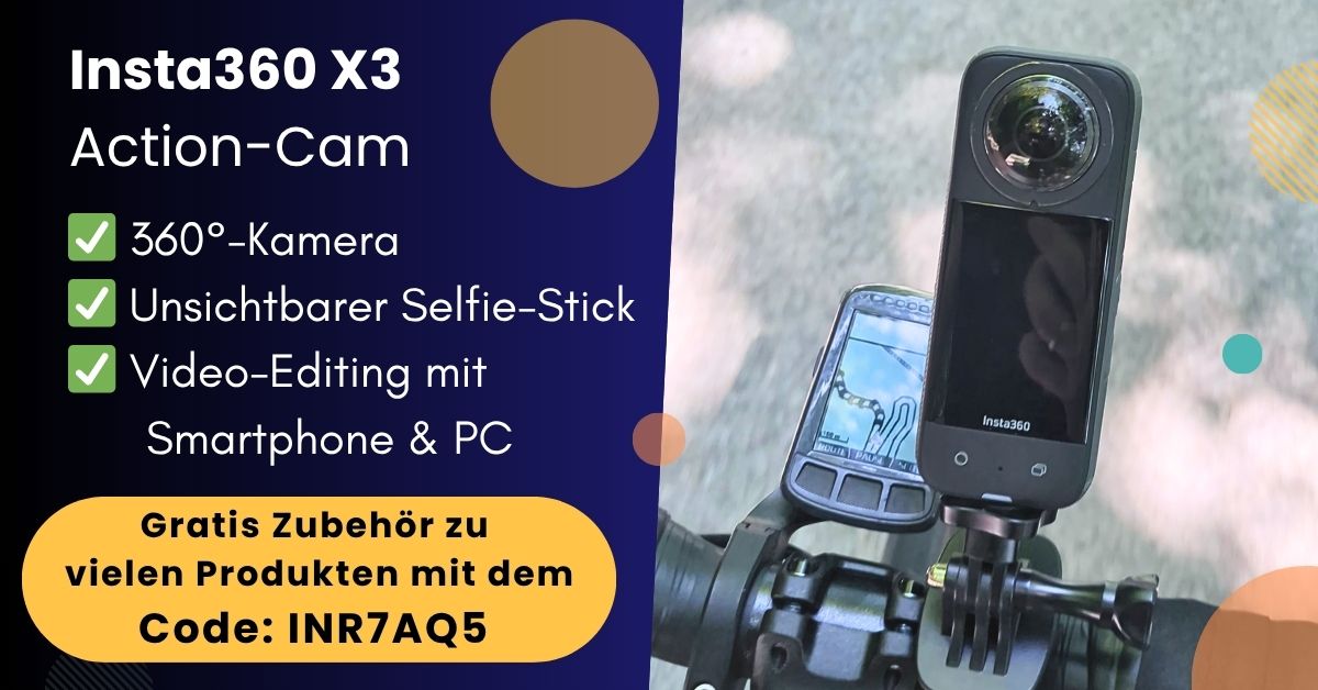 Insta 360 X3 - Rabattcode INR7AQ5