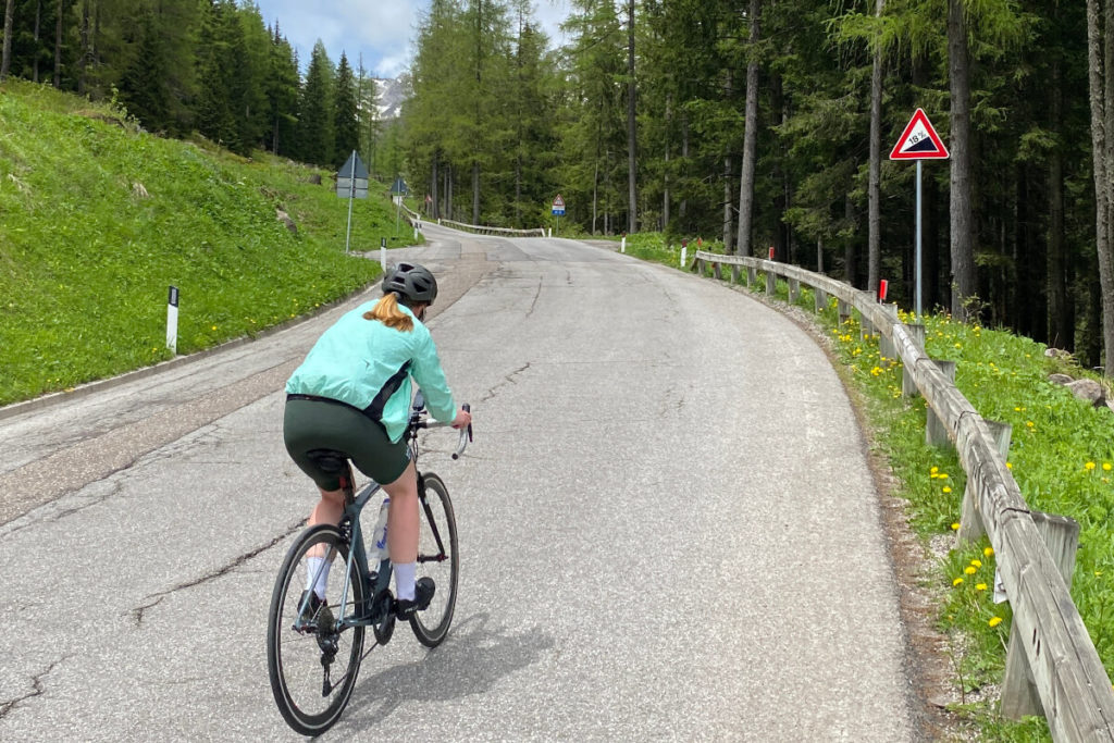 Passo Pellegrino Steilstück