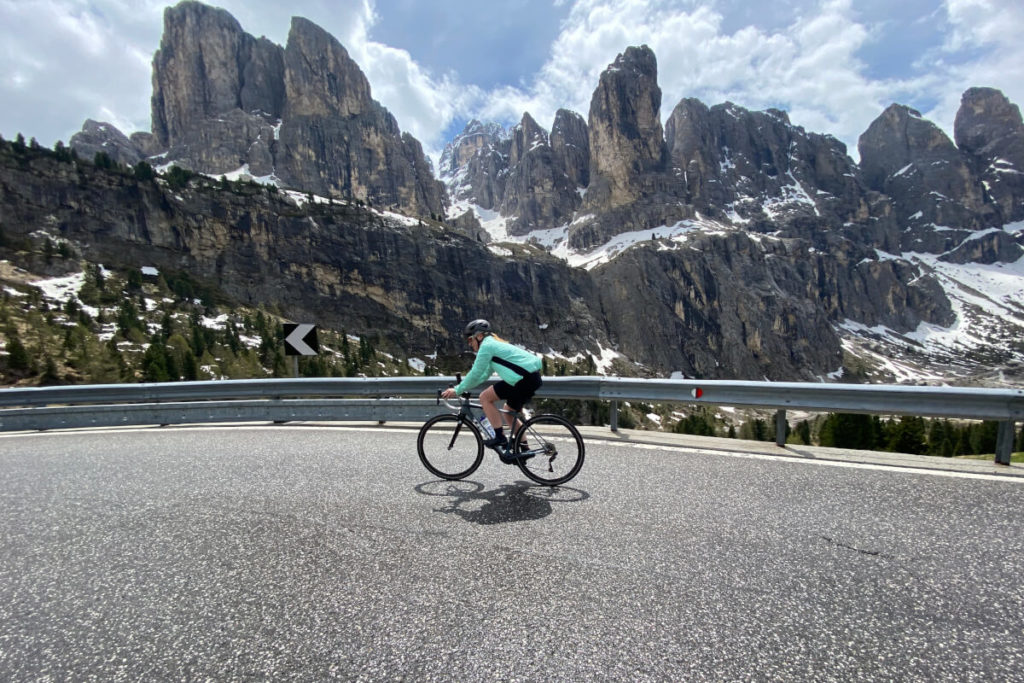 Sellaronda Rennrad Ausblick